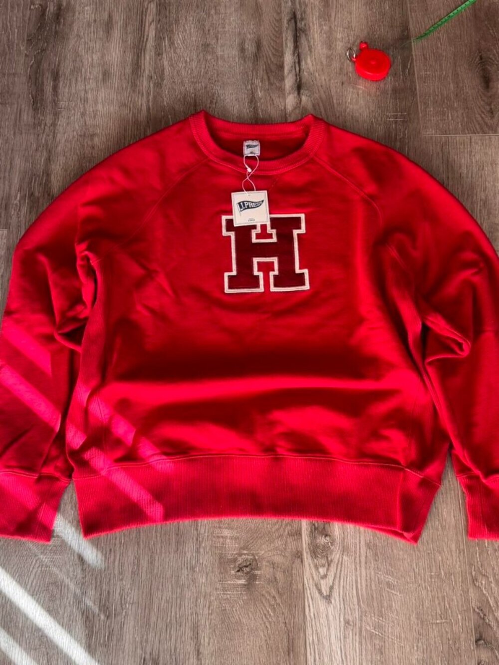 J.press Harvard University red crewneck sweatshirt
